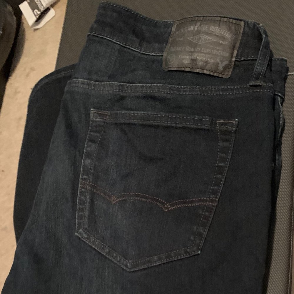 American Eagle Dark Blue Skinny Jeans 34x30